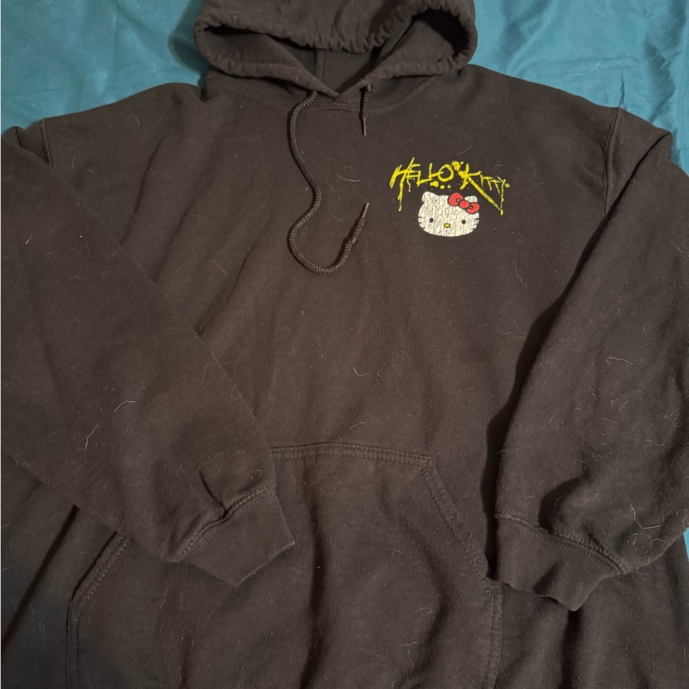 Hello Kitty Black and Yellow Men's Sweater